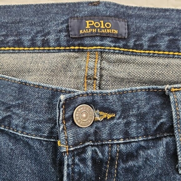 Ralph Lauren Polo Jeans Men's 36x30 Straight Leg Dark Wash Stretch Classic Fit - Picture 4 of 16
